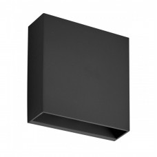 Φωτιστικό Διπλής Κατεύθυνσης LED 6W 230V 480lm 3000K Θερμό Φως Polycarbonate Μαύρο IP65 7782